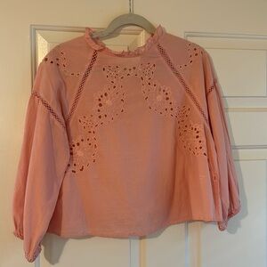 Zara top, light pink